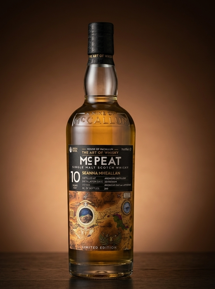 HOUSE OF MC CALLUM MC PEAT SEANNA MHEALLAN ARDMORE LAPHROAIG CASK FINISH 10 ANS  
