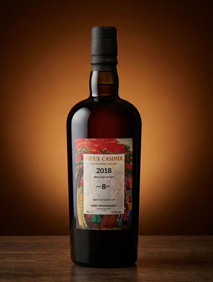 VIEUX CASIMIR 8 ans 2018 Ex-Caroni Cask #CA17CR-7